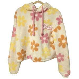 New Barbie Fleece Hooded Pullover Size S Grayson Threads
